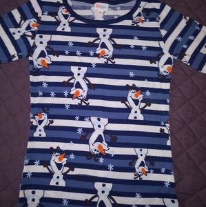 Lularoe gigi xs Olaf from frozen